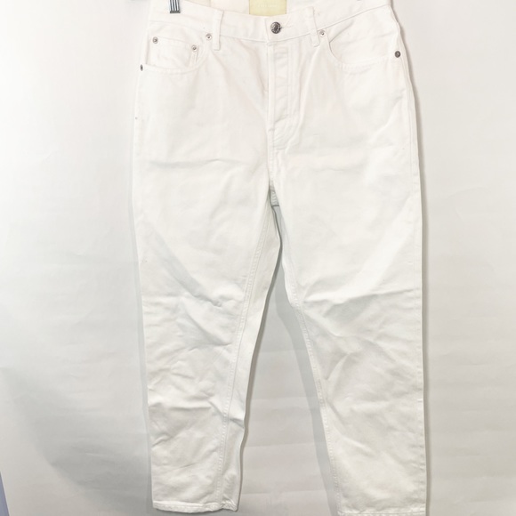 Everlane The Straight-Leg Crop white bone denim jeans - Picture 2 of 10